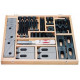 Assortiments d'outils de serrage, d x rainure en T : M16 x 18 mm, Supports de serrage universels 4 x T. 2, 4 x T. 3