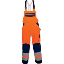 Salopette, MG,  Taille  58, orange fluo/bleu