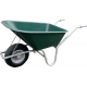 Brouette 100 Ltr. vert foncé avec roue gonflable