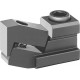 Tendeur de table plat «Mini-Bulle», Rainure : 12 mm, H minimum 2,5 mm, H maximum 13,5 mm, B : 18 mm, C : 1,8 mm, H1 : 11 mm, L : 52 mm, X : 5 mm