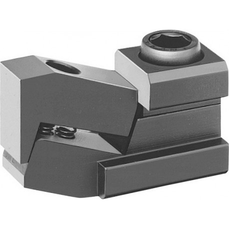 Tendeur de table plat «Mini-Bulle», Rainure : 18 mm, H minimum 1,5 mm, H maximum 16,0 mm, B : 28 mm, C : 2,5 mm, H1 : 15 mm, L : 71 mm, X : 6 mm