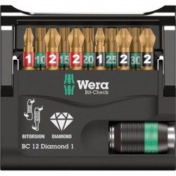 Assortiment embout Bit-Check 12 Diamond 1 Wera