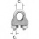 Attache corde 8 mm galvanisé 2 St.