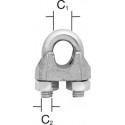 Attache corde 8 mm galvanisé 2 St.