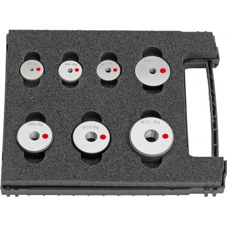 Jeu bagues filetées M3-M12 6g FORTIS