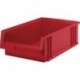 Bac de rangement PLK 1C rouge 500/465x315x150 mm
