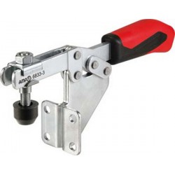 Dispositif de serrage horizontal à embase angulaire, Taille : 1, Force de rétention F1 0,8 kN, Force de rétention F2 1,1 kN, Long. totale : 120 mm