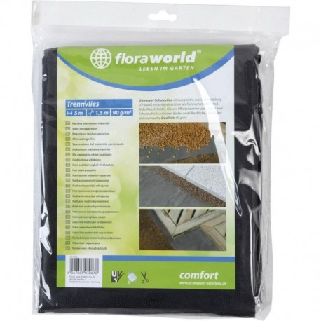 Bache anti mauvaise herbes 1x5m 90g/m2 gris foncé Rolle