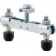 Bras transversal pour sauterelles, Taille : 5, Vis DIN 933 M8 x 65 mm, Capacité de serrage 40-125 mm, Larg. : 150 mm
