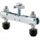 Bras transversal pour sauterelles, Taille : 5, Vis DIN 933 M8 x 65 mm, Capacité de serrage 40-125 mm, Larg. : 150 mm