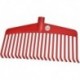 Balai à feuille Nylon rouge 21 dents - 38cm