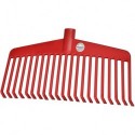 Balai à feuille Nylon rouge 21 dents - 38cm