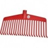 Balai à feuille Nylon rouge 21 dents - 38cm