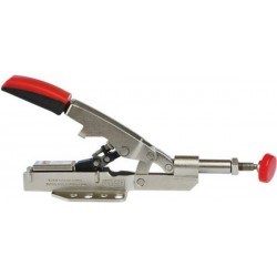Sauterelle à tige coulissante, Capacité de serrage : 0-10 mm, Force serrage 1100 N, Hauteur de la poignée fermée 32 mm