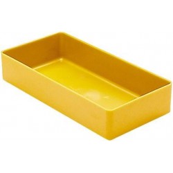 Boite rangement 198x99x40 mm jaune