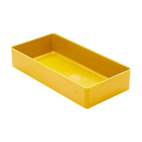 Boite rangement 198x99x40 mm jaune