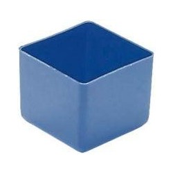 Boite rangement 49x49x40 mm bleu