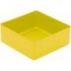Boite rangement 99x99x40 mm jaune