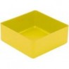 Boite rangement 99x99x40 mm jaune