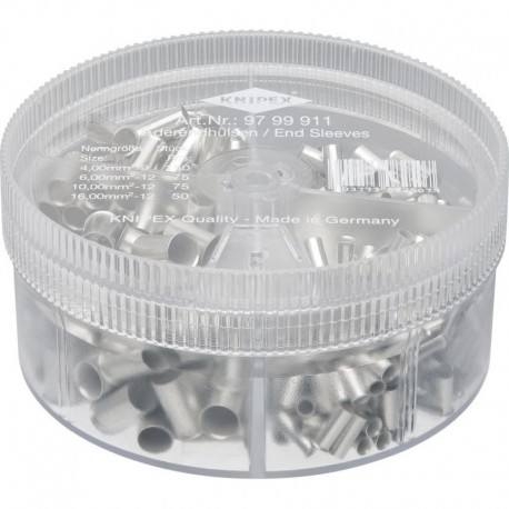Boîtier d'assortiment avec Embouts de câble isolés unisoliert 4-16mm2 KNIPEX