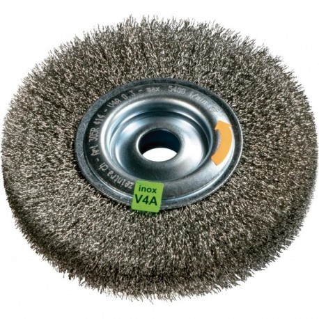 Brosse ronde V4A ondulé 200x30x03mm ZEINTRA