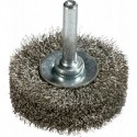 Brosse ronde V4A ondulé sur tige 50x15x02mm ZEINTRA
