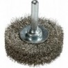 Brosse ronde V4A ondulé sur tige 70x20x025mm ZEINTRA