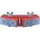 Bloc magnétique articulé réglable, Long. : 125 mm, Dimensions du bloc 60 x 25 x 25 mm, Force de maintien 150 N