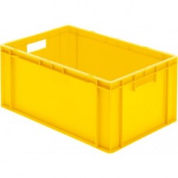 Caisse de transport 600x400x270 mm jaune