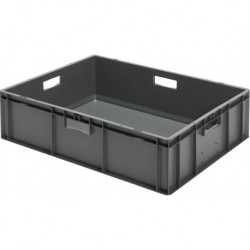 Caisse de transport 800x600x210 mm gris