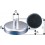 Aimant plat avec manchon taraudé, Ø d : 25 mm, Hauteur totale l 15 mm, Hauteur d'aimant h 7 mm, Ø de la douille d1 : 8 mm, Filetage : M4