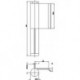 Charnière 22 A 180 mm droite Acier blank