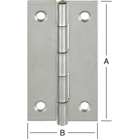 Charniere etroite 90X46 galvanisé