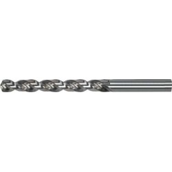 Foret hélicoïdal avec queue cylindrique, en acier à coupe rapide à 5 % de cobalt, type VA, DIN 338, surface sans revêtement, Ø h8 : 6,00 mm