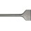 Burin bêche SDS-max, Larg. : 115 mm, Long. 350 mm