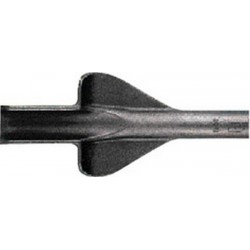Burin SDS-plus avec douille de fixation SDS-plus, Modèle : Gouge à flancs, Larg. : 20 mm, Long. 250 mm