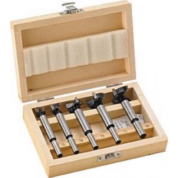 Jeu de 5 coupe-rondelles outils à bois, Contenu : 15 20 25 30 35 mm