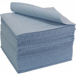 Chiffon absorbant huile bleu 40x50cm (Par 100)