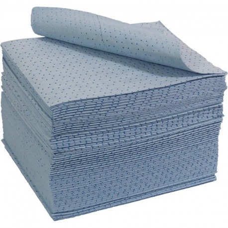 Chiffon absorbant huile bleu 40x50cm (Par 100)