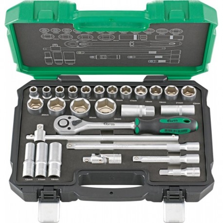 Coffret douille 1/2 27 unités FORTIS