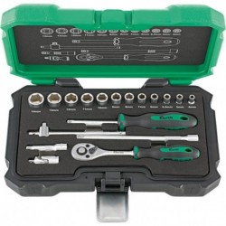 Coffret douille 1/4 18 unités FORTIS