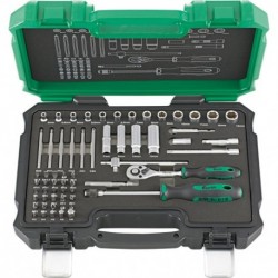 Coffret douille 1/4 61 unités FORTIS