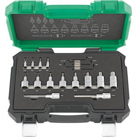 Coffret douille 1/4+1/219 unités FORTIS