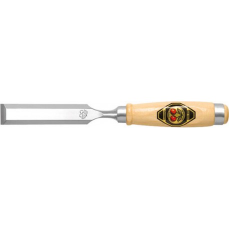 Ciseau avec manche en bois n° 1001, Larg. : de la lame : 14 mm