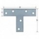 Connecteur plat en T 76x16 mm