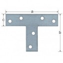Connecteur plat en T 76x16 mm
