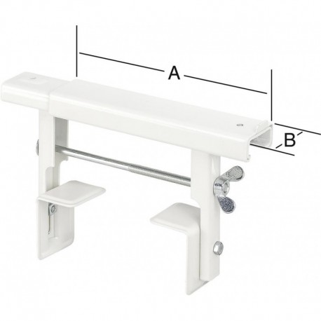 Console de corps chauffant UNIVERSAL 260 MM blanc