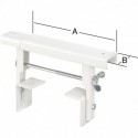 Console de corps chauffant UNIVERSAL 260 MM blanc