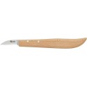 Couteau à ébavurer/ couteau d'ébéniste avec manche en bois 140mm FORTIS 1 PCS