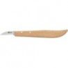 Couteau à ébavurer/ couteau d'ébéniste avec manche en bois 140mm FORTIS 1 PCS